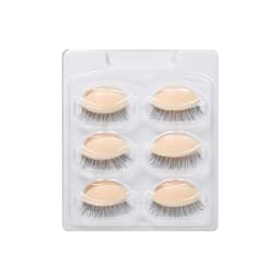 GLAMLASH Mini Lash Flat Model Head Practice Eyelash Extension Training Head With Removable Replacement Eyelids