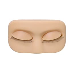 GLAMLASH Mini Lash Flat Model Head Practice Eyelash Extension Training Head With Removable Replacement Eyelids
