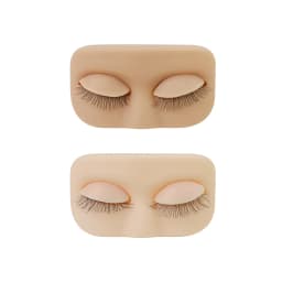 GLAMLASH Mini Lash Flat Model Head Practice Eyelash Extension Training Head With Removable Replacement Eyelids