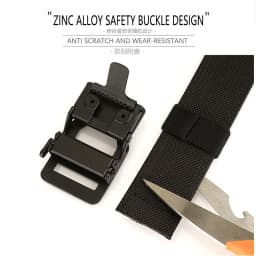 TUSHI EDC Hard Tactical Belt for Men Metal Automatic Buckle IPSC Gun Belt 1100D Nylon Military Belt Outdoor Sports Girdle Male