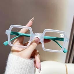 2024 New Sqaure Frame Reading Glasses Personalized Multicolor Elderly Eyewear High-definition Anti Blue Light Presbyopia Eyewear