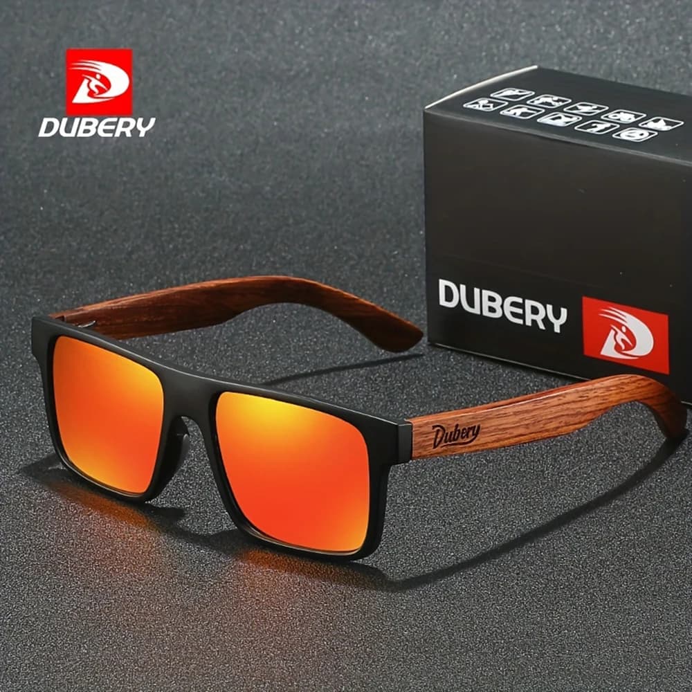 DUBERY Wooden Polarized UV400 Protection Sunglasses For Men And Women 6 Colors Model 833