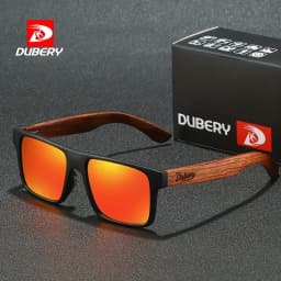 DUBERY Wooden Polarized UV400 Protection Sunglasses For Men And Women 6 Colors Model 833