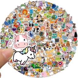 100/300PCS Mix Cute Cartoon Animals Graffiti Stickers DIY Phone Guitar Laptop Notebook Suitcase Cup Waterproof Sticker Kids Toy