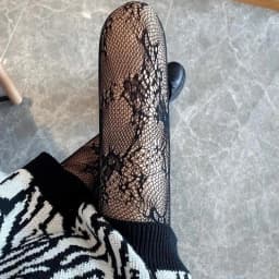 Kawaii Gothic Hollow Out Pantyhose Lolita Bow Knot Fishnet Stockings Women Spicy Girl Black White Sexy Thin Ins Tide Lace Tights