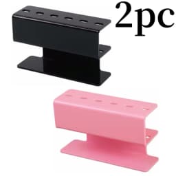 6-Hole Acrylic Tweezer Storage Rack Professional Eyelash Extension Display Stand Space Saving Tweezers Organizer Makeup Tools