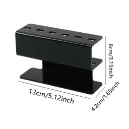 6-Hole Acrylic Tweezer Storage Rack Professional Eyelash Extension Display Stand Space Saving Tweezers Organizer Makeup Tools