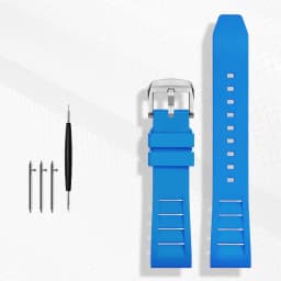 FKM Fluorine Rubber Watchband 20mm 21mm 22mm 24mm for Breitling Omega Seiko Casio Mido Watches Band Sport Watch Strap Dustproof