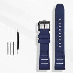 FKM Fluorine Rubber Watchband 20mm 21mm 22mm 24mm for Breitling Omega Seiko Casio Mido Watches Band Sport Watch Strap Dustproof