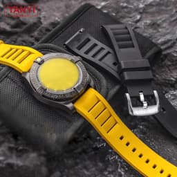 FKM Fluorine Rubber Watchband 20mm 21mm 22mm 24mm for Breitling Omega Seiko Casio Mido Watches Band Sport Watch Strap Dustproof