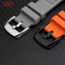 FKM Fluorine Rubber Watchband 20mm 21mm 22mm 24mm for Breitling Omega Seiko Casio Mido Watches Band Sport Watch Strap Dustproof