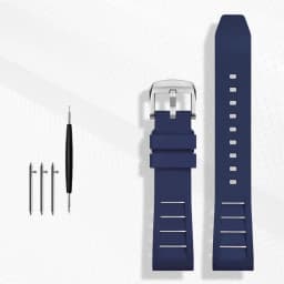 FKM Fluorine Rubber Watchband 20mm 21mm 22mm 24mm for Breitling Omega Seiko Casio Mido Watches Band Sport Watch Strap Dustproof