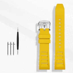 FKM Fluorine Rubber Watchband 20mm 21mm 22mm 24mm for Breitling Omega Seiko Casio Mido Watches Band Sport Watch Strap Dustproof