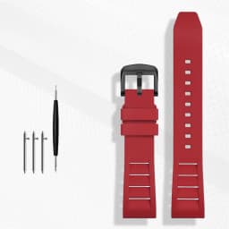 FKM Fluorine Rubber Watchband 20mm 21mm 22mm 24mm for Breitling Omega Seiko Casio Mido Watches Band Sport Watch Strap Dustproof