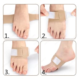 1 Pair Arch Support Orthopedic Bandage Flat Feet  Pain Relief Foot Pads For Shoes Men Women Foot Valgus Sports Insoles Inserts
