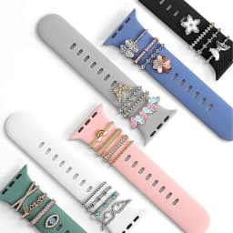 Decoration for Apple Watch Band Ultra2 10 9 8 Diamond Jewelry Bracelet Accessories for Samsung/Huawei Watch 20/22mm Strap Charms