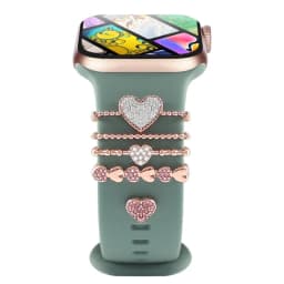 Decoration for Apple Watch Band Ultra2 10 9 8 Diamond Jewelry Bracelet Accessories for Samsung/Huawei Watch 20/22mm Strap Charms