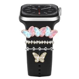 Decoration for Apple Watch Band Ultra2 10 9 8 Diamond Jewelry Bracelet Accessories for Samsung/Huawei Watch 20/22mm Strap Charms