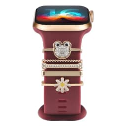 Decoration for Apple Watch Band Ultra2 10 9 8 Diamond Jewelry Bracelet Accessories for Samsung/Huawei Watch 20/22mm Strap Charms
