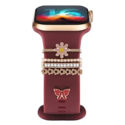 Decoration for Apple Watch Band Ultra2 10 9 8 Diamond Jewelry Bracelet Accessories for Samsung/Huawei Watch 20/22mm Strap Charms
