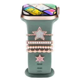 Decoration for Apple Watch Band Ultra2 10 9 8 Diamond Jewelry Bracelet Accessories for Samsung/Huawei Watch 20/22mm Strap Charms