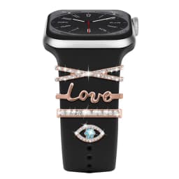Decoration for Apple Watch Band Ultra2 10 9 8 Diamond Jewelry Bracelet Accessories for Samsung/Huawei Watch 20/22mm Strap Charms