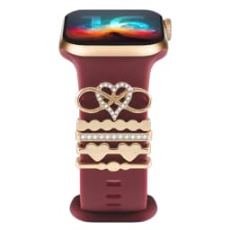 Decoration for Apple Watch Band Ultra2 10 9 8 Diamond Jewelry Bracelet Accessories for Samsung/Huawei Watch 20/22mm Strap Charms