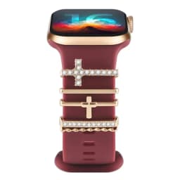 Decoration for Apple Watch Band Ultra2 10 9 8 Diamond Jewelry Bracelet Accessories for Samsung/Huawei Watch 20/22mm Strap Charms