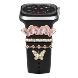 Decoration for Apple Watch Band Ultra2 10 9 8 Diamond Jewelry Bracelet Accessories for Samsung/Huawei Watch 20/22mm Strap Charms