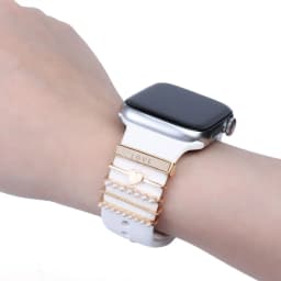 Decoration for Apple Watch Band Ultra2 10 9 8 Diamond Jewelry Bracelet Accessories for Samsung/Huawei Watch 20/22mm Strap Charms