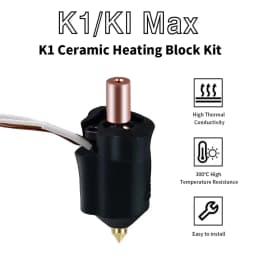 For Ender-3 V3 KE Hotend Kit Nozzle Extruder For Creality K1/ K1 Max 3D Printer Ceramic Heating Block Kit 300°C High Thermal