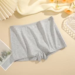 Women Seamless Mide Rise Panties Cotton Underwear Women's Boxer Pants Fashion Seamless Safty Pants Female Breathable Lingerie