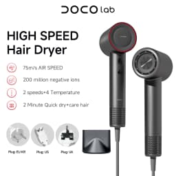 DOCO Hair Dryer High Speed 75m/s 200 Million Negative Ions Hair Care 110000 Rpm Professional Lightweight Home Travel Gift