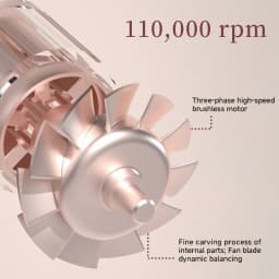 DOCO Hair Dryer High Speed 75m/s 200 Million Negative Ions Hair Care 110000 Rpm Professional Lightweight Home Travel Gift