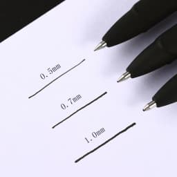 Baoke 0.5/0.7/1.0mm Large Capacity Signature Set Antibacterial Pen Black Carbon Office Neutral Roller Ball Pen Business Refill