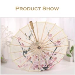 Silk Cloth Umbrella Chinese Ancient Dance Umbrella Decorative Umbrella Chinese Style Oil Paper Classical Style Umbrella