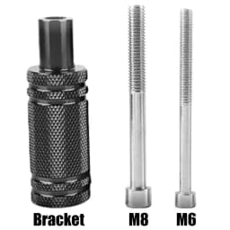 Motorcycle Mudguard Spotlight Bracket LED Headlight Fog Light Support Base M8/M6 External Modification Aluminum Alloy Bracket