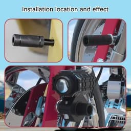 Motorcycle Mudguard Spotlight Bracket LED Headlight Fog Light Support Base M8/M6 External Modification Aluminum Alloy Bracket