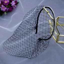 JM26 Tulle Cage Veil with Pearls Wedding Birdcage Veil with Headband face Cover Bride Headdress Wedding Accessories Mariage
