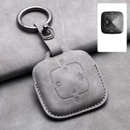 Leather 4 Buttons Car Remote Key Case Cover for Zeekr 001 X 2021 2022 2023 for ZEEKR 001 009 Full Protector Fob Keychain