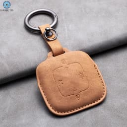 Leather 4 Buttons Car Remote Key Case Cover for Zeekr 001 X 2021 2022 2023 for ZEEKR 001 009 Full Protector Fob Keychain
