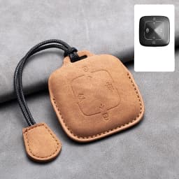 Leather 4 Buttons Car Remote Key Case Cover for Zeekr 001 X 2021 2022 2023 for ZEEKR 001 009 Full Protector Fob Keychain