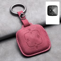 Leather 4 Buttons Car Remote Key Case Cover for Zeekr 001 X 2021 2022 2023 for ZEEKR 001 009 Full Protector Fob Keychain