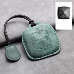 Leather 4 Buttons Car Remote Key Case Cover for Zeekr 001 X 2021 2022 2023 for ZEEKR 001 009 Full Protector Fob Keychain