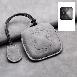 Leather 4 Buttons Car Remote Key Case Cover for Zeekr 001 X 2021 2022 2023 for ZEEKR 001 009 Full Protector Fob Keychain