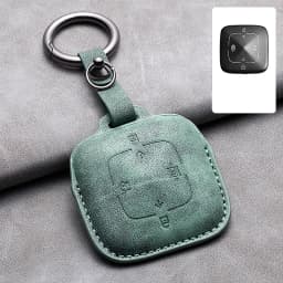 Leather 4 Buttons Car Remote Key Case Cover for Zeekr 001 X 2021 2022 2023 for ZEEKR 001 009 Full Protector Fob Keychain