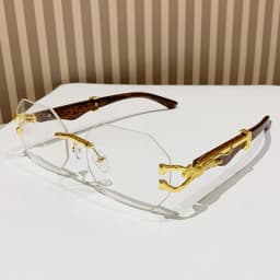 Rimless Square Sunglasses Men With Hexagon Retro Frameless Sun Glasses for Women 2024 Luxury Brand Designer Eyewear UV400 Shades