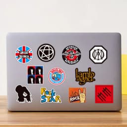 10/50/100pcs Classic ROCK Stickers Graffiti Music Band Decals for Ipad Guitar Laptop Phone Motorcycle Skateboard Luggage Bottle