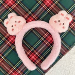 Cute Wool Rabbit Head Headband for Women Ladies Head Wears Princess Girls Lovely Bunny Head Hoop