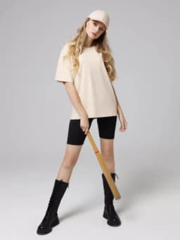 100% Cotton Solid T-shirts Summer Casual Women Sporty Short Sleeve Tees Fashion White Black Clothing Loose O-Neck Female Tops
